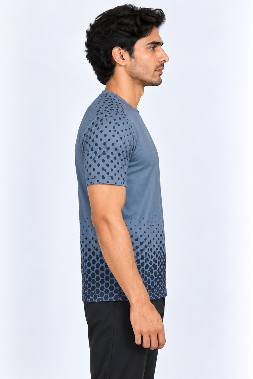 Light-Blue-Half-Sleeve-Tshirt-Side-View
