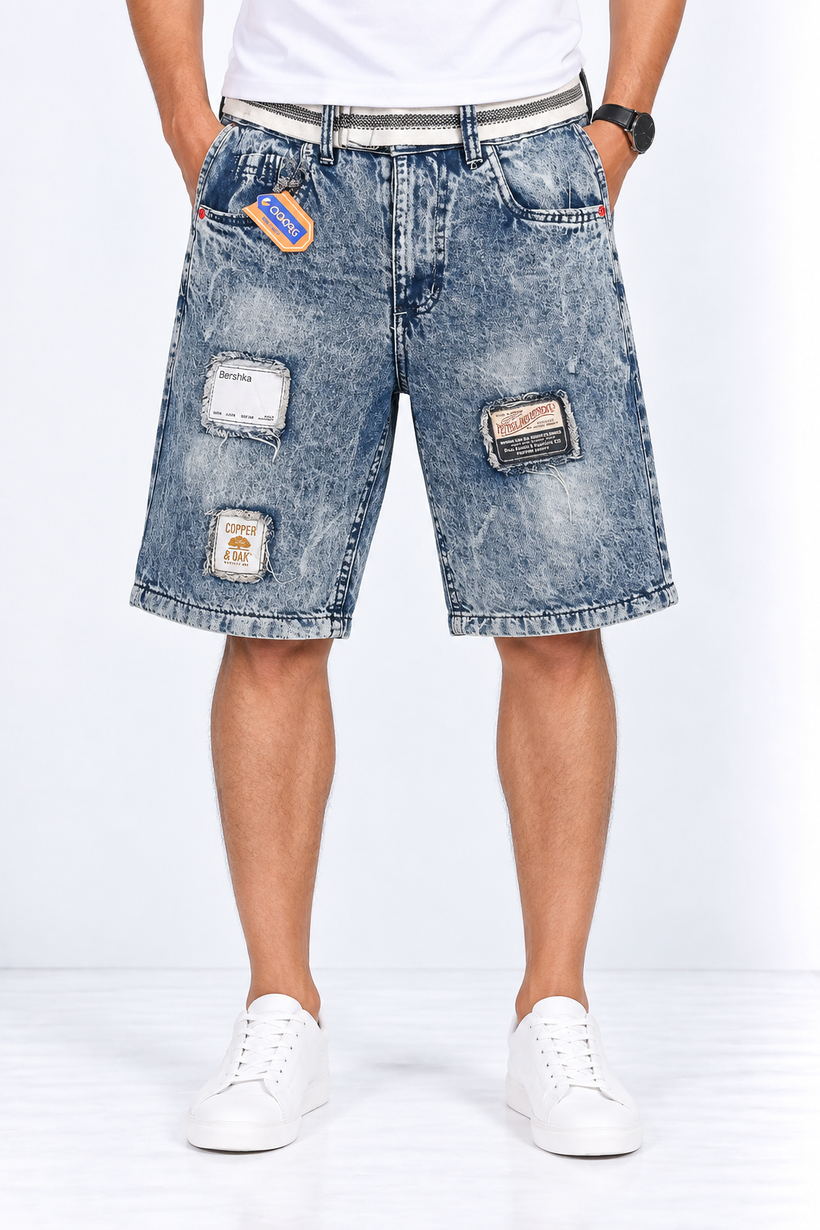 Light-Blue-Jean-Short-Front-View