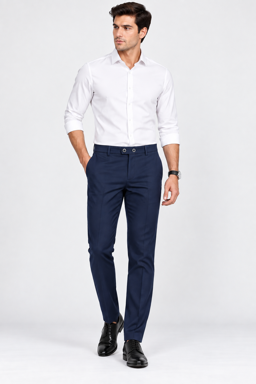 Navy-Blue-Solid-Formal-Lycra-Pant-Full-View