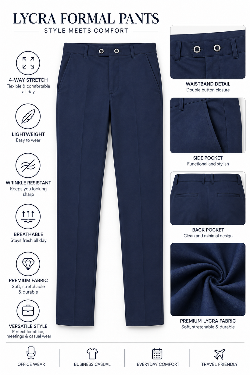 Navy-Blue-Solid-Formal-Lycra-Pant-Product-Detail-View