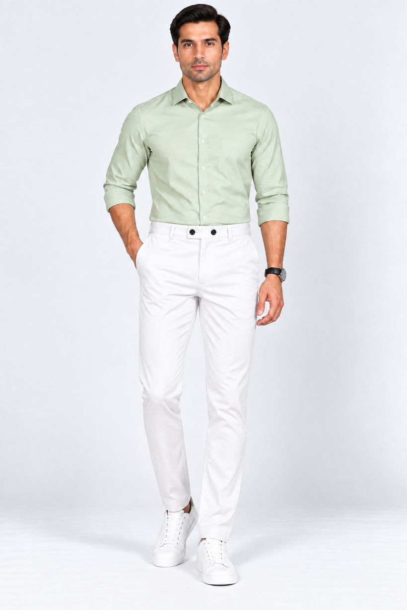 White-Solid-Twill-Formal-Pant-Full-View