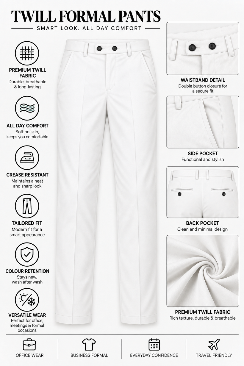 White-Solid-Twill-Formal-Pant-Product-Detail-View
