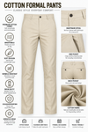 Beige-Solid-Cotton-Formal-Pant-Product-Detail-View