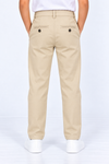Beige-Solid-Kids-Cotton-Pant-Back-View