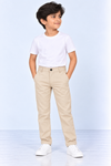 Beige-Solid-Kids-Cotton-Pant-Full-View
