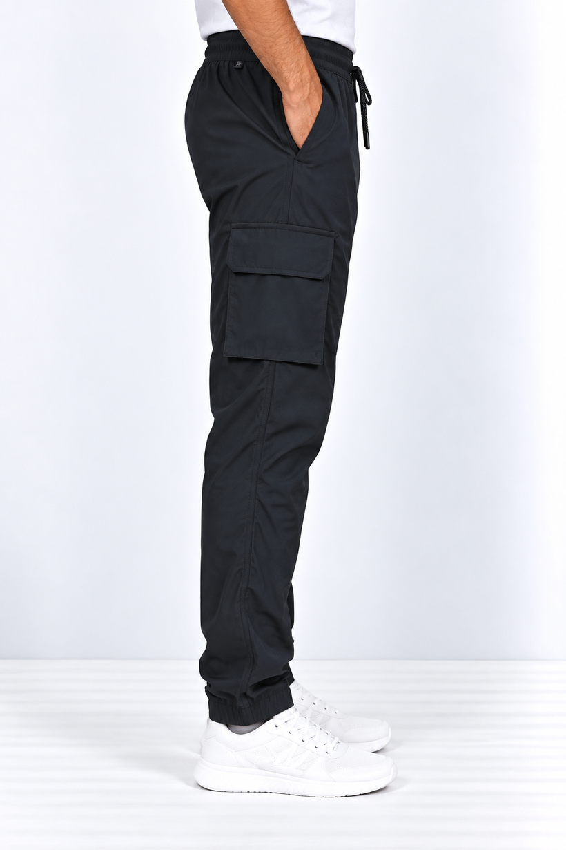 Black-Cargo-Track-Pant-Side-View