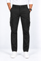 Black Cotton Cargo Pants for Men