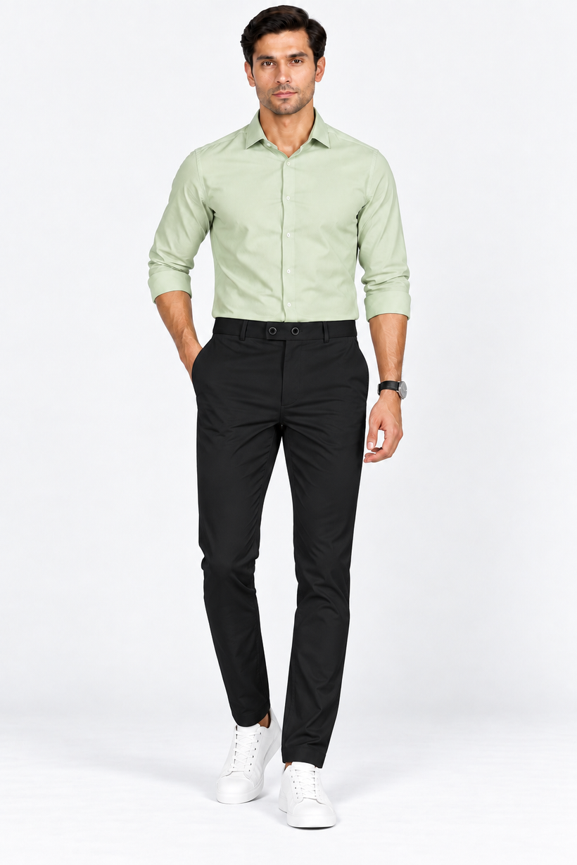 Black-Solid-Formal-Lycra-Pant-Full-View