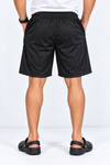 Black-Solid-Sport-Shorts-Back-View