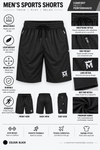 Black-Solid-Sport-Shorts-Product-Detail-View