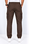 Brown-Cargo-Track-Pant-Back-View
