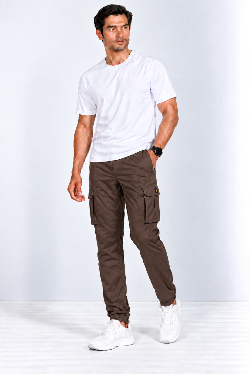 Brown-Cargo-Track-Pant-Full-View
