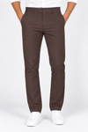 Brown-Solid-Twill-Formal-Pant-Front-View