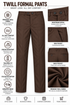 Brown-Solid-Twill-Formal-Pant-Product-Detail-View