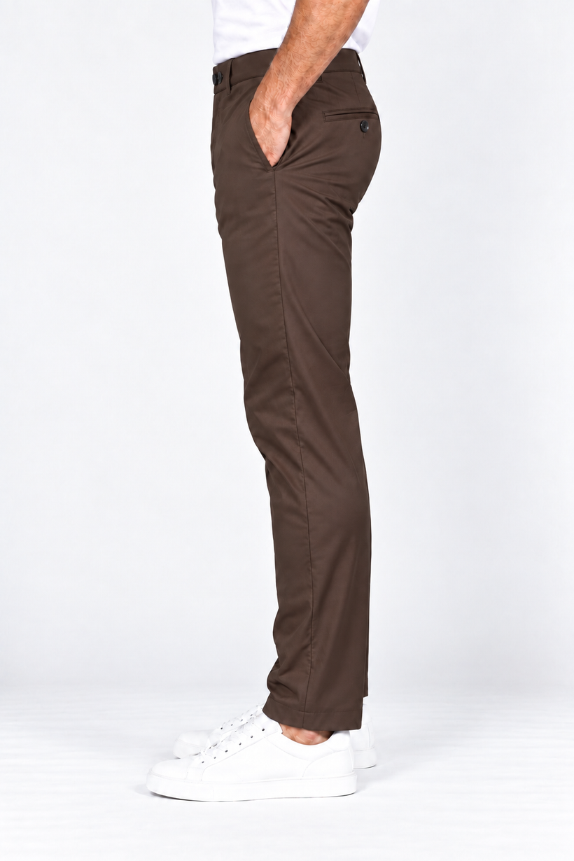 Brown-Solid-Twill-Formal-Pant-Side-View