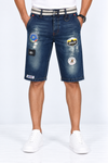 Dark-Blue-Jean-Short-Front-View