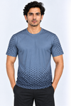 Light-Blue-Half-Sleeve-Tshirt-Front-View