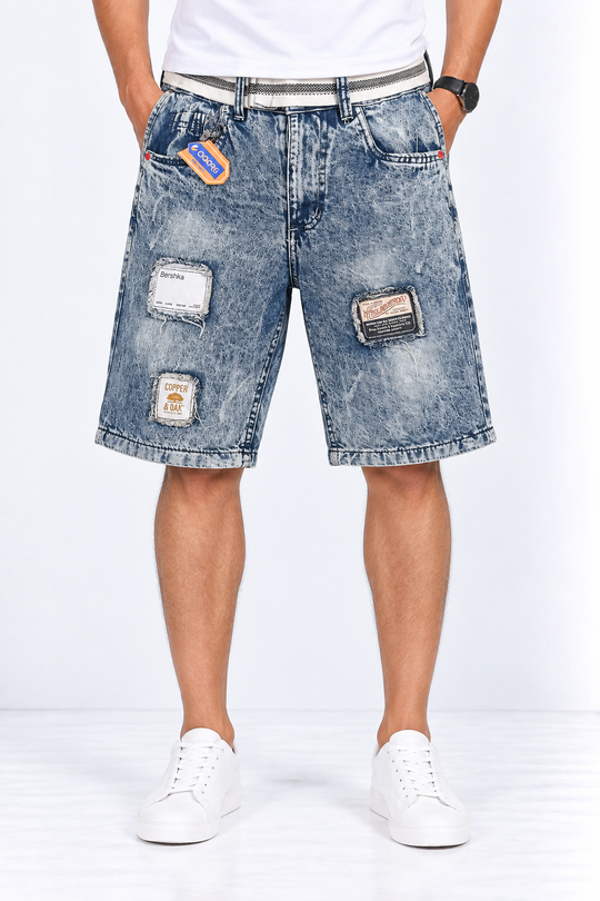 Light-Blue-Jean-Short-Front-View