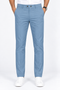 Light Blue Solid Twill Formal Pants for Men
