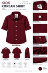Maroon-Kids-Korean-Shirt-Product-Detail-View