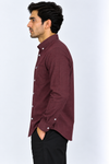 Maroon-Korean-Shirt-Side-View