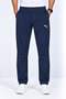 Navy Blue Cotton Track Pants for Men