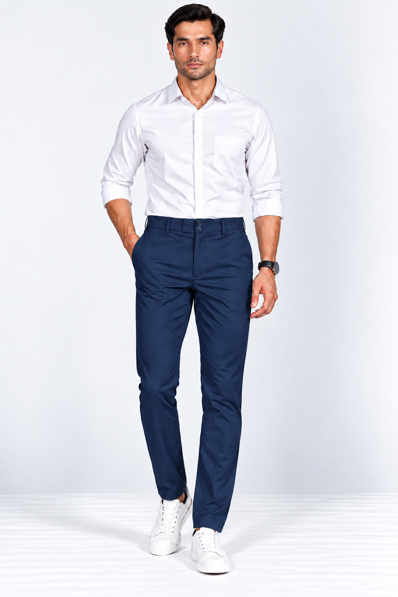 Navy-Blue-Solid-Cotton-Formal-Pant-Full-View