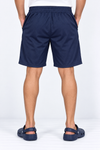 Navy-Blue-Solid-Sport-Shorts-Back-View