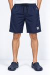 Navy-Blue-Solid-Sport-Shorts-Front-View