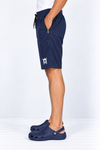 Navy-Blue-Solid-Sport-Shorts-Side-View