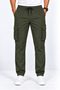 Olive Green Cargo Track Pants for Men
