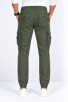Olive-Green-Cotton-Cargo-Pant-Back-View