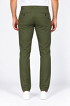 Olive-Green-Solid-Twill-Formal-Pant-Back-View