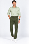 Olive-Green-Solid-Twill-Formal-Pant-Full-View