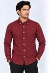 Red-Korean-Shirt-Front-View
