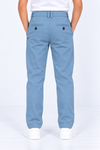 Sky-Blue-Solid-Kids-Cotton-Pant-Back-View